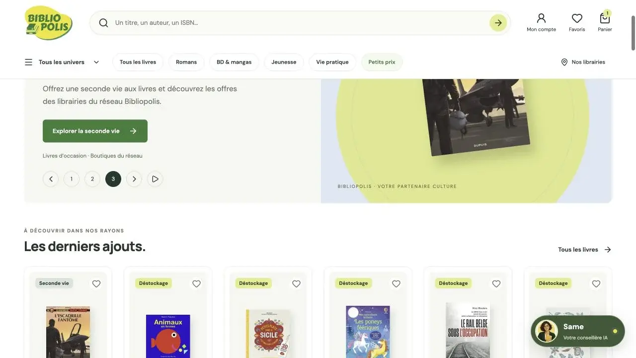 Bibliopolis fait peau neuve