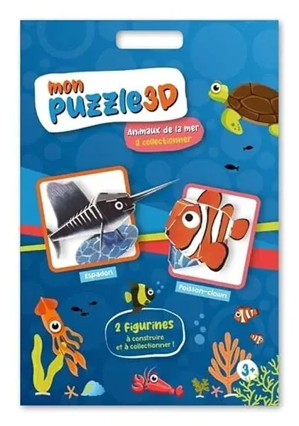 Couverture : Animaux de la Mer: Puzzle 3D: Volume 01