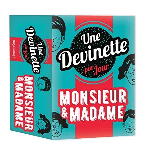 Couverture : Une devinette par jour 2021: Monsieur et madame
