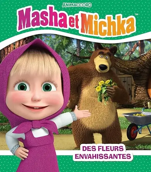 Couverture : Masha et Michka: Des fleurs très envahissantes