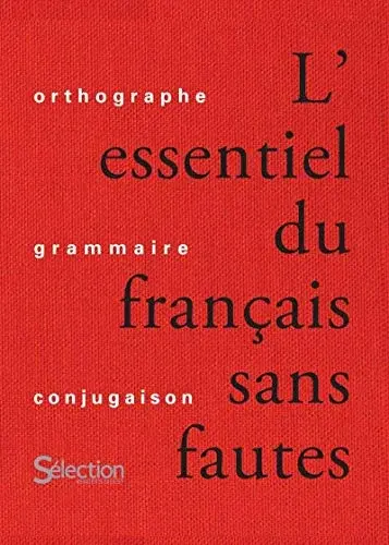 Couverture : L'essentiel du français sans faute
