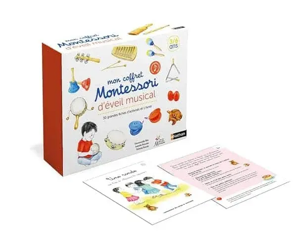 Couverture : Coffret Montessori d'éveil musical: Découvrir la musique avec la pédagogie Montessori: De 3 à 6 ans
