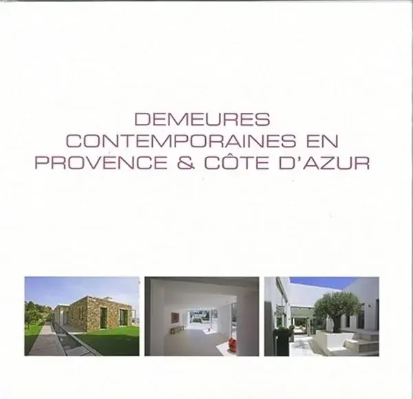 Couverture : DEMEURES CONTEMPORAINES EN PROVENCE & COTE D'AZUR