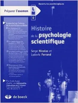 Couverture : Histoire de la psychologie scientifique