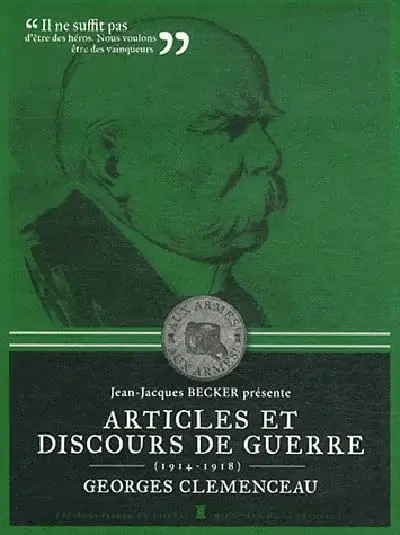 Couverture : Articles Et Discours De Guerre: Georges Clemencea