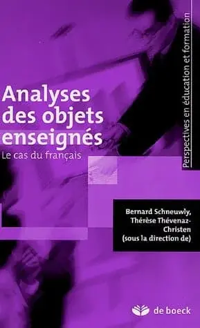 Couverture : Analyses des objets enseignés: Le cas du Français