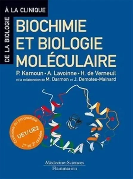 Couverture : Biochimie et Biologie moléculaire