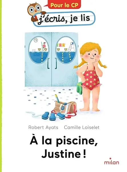 Couverture : À la piscine, Justine !