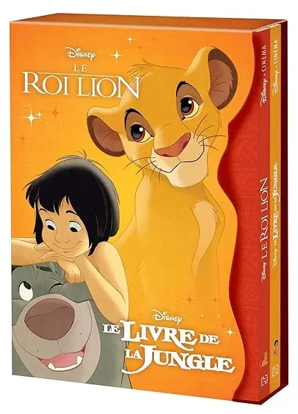 Couverture : DISNEY CLASSIQUES: Coffret Disney Cinéma: Le Roi Lion et Le Livre de la Jungle