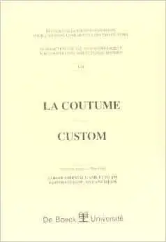 Couverture : BODIN: 53.LA COUTUME (3)