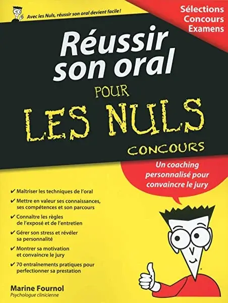 Couverture : Réussir son oral pour les Nuls Concours