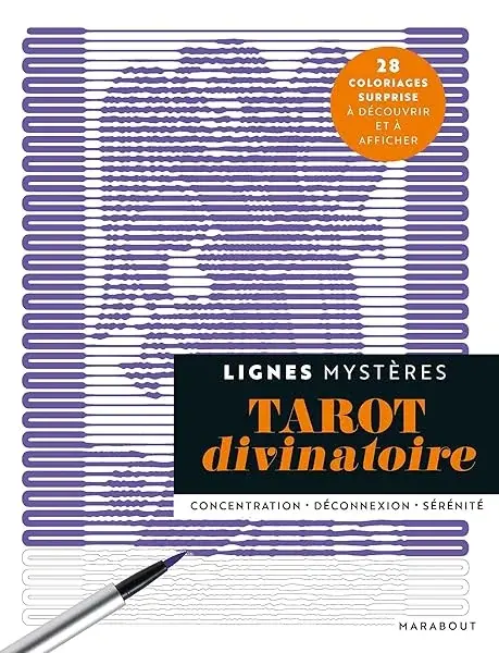 Couverture : Lignes mystères : Tarot divinatoire