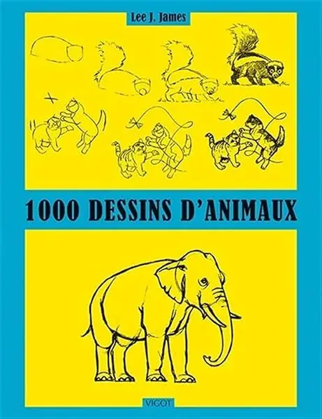 Couverture : 1000 dessins d'animaux