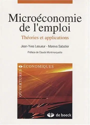Couverture : Microéconomie de l'emploi: Théories et applications (2008)