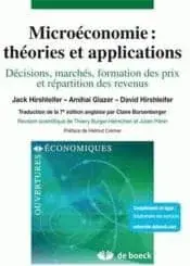 Couverture : Microéconomie : théories et applications