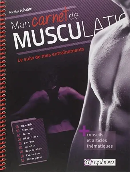 Couverture : Mon carnet de musculation : Le suivi de mes entraînements