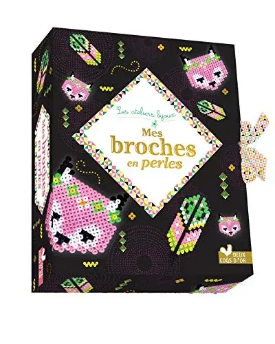 Couverture : Mes broches en perles: mini coffret avec accessoires