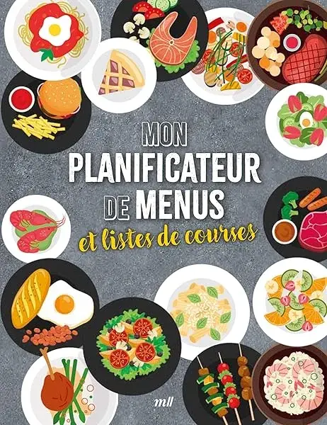 Couverture : Mon planificateur de menus et listes de courses: avec les fruits et les légumes de saison !