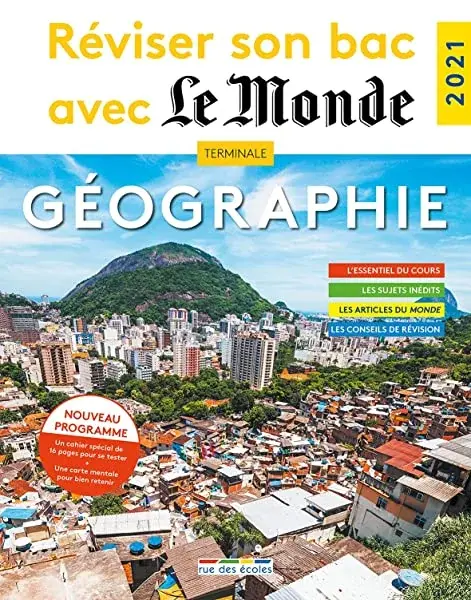 Couverture : Réviser son bac avec le Monde : Géographie 2021
