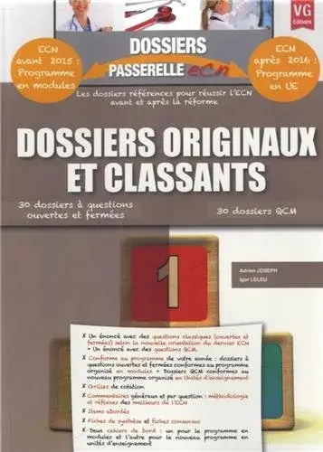 Couverture : Dossiers originaux et classants