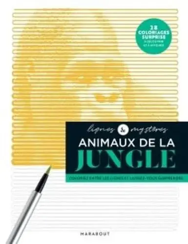 Couverture : Lignes mystères: Animaux de la jungle