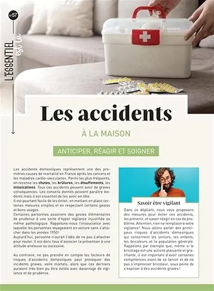 Couverture : Les accidents à la maison