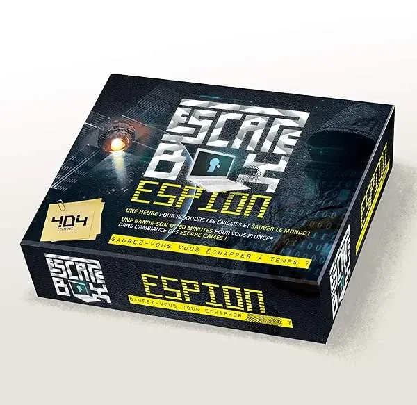 Couverture : Escape Box Espions: Escape game adulte de 2 à 5 joueurs: Dès 14 ans et adulte