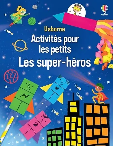 Couverture : Les super-héros: Activités pour les petits