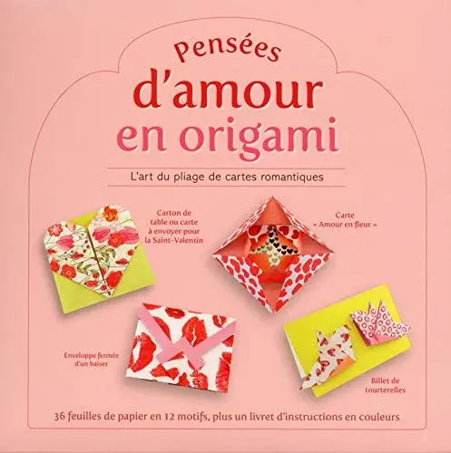 Couverture : Pensées d'amour en origami