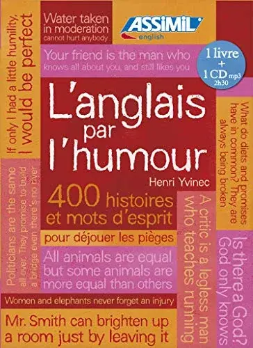 Couverture : Pack MP3 Anglais Humour (livre+1CD mp3)