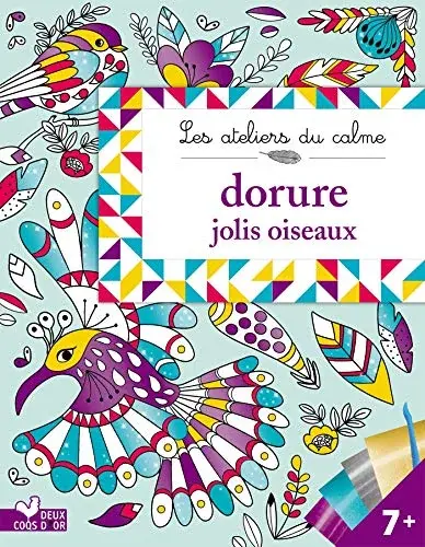 Couverture : Dorure jolis oiseaux