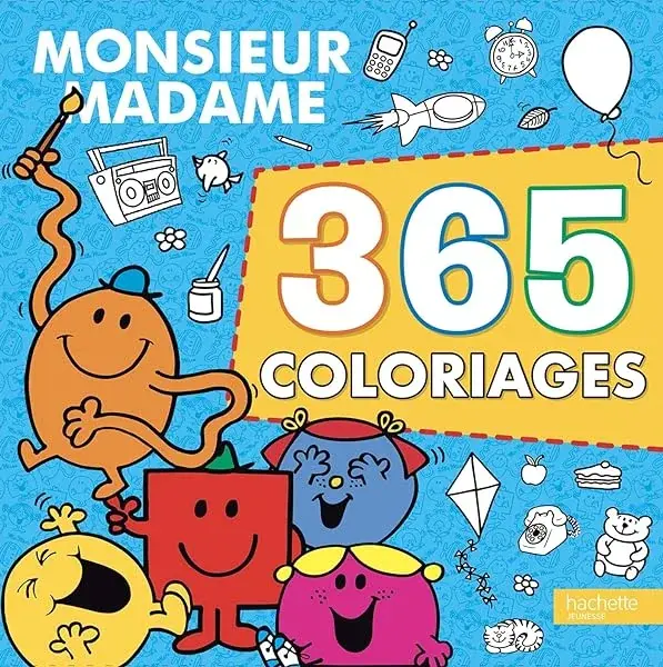Couverture : Monsieur Madame: 365 coloriages