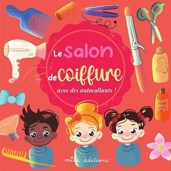 Couverture : Le salon de coiffure avec des autocollants !