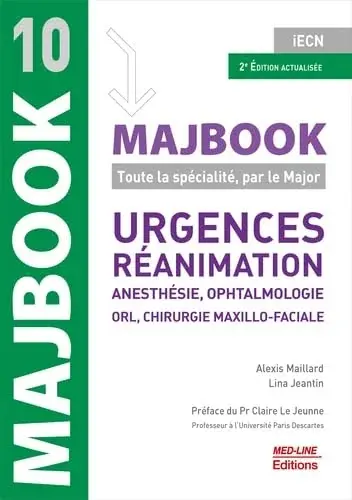 Couverture : Urgences, réanimation, anesthésie, ophtalmologie, ORL, chirurgie maxillo-faciale
