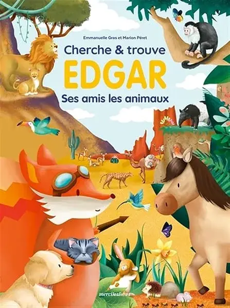 Couverture : Cherche & trouve Edgar: Ses amis les animaux