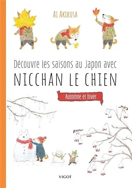 Couverture : Découvre les saisons au Japon avec Nicchan le chien : Automne et hiver