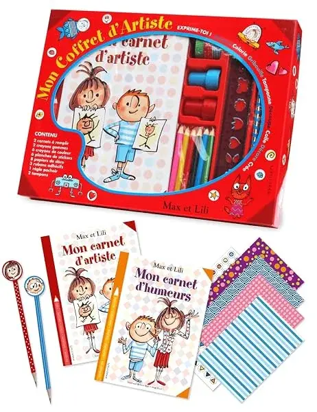Couverture : Mon coffret d'artiste Max et Lili