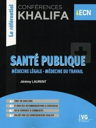 Couverture : Conférences Khalifa Santé publique: Médecine légale, médecine du travail