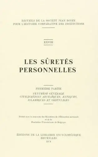 Couverture : Les sûretés personnelles: (1)