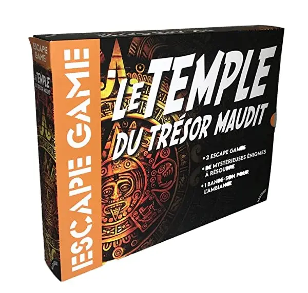 Couverture : Boîte de jeu Escape game : le Temple du Trésor Maudit