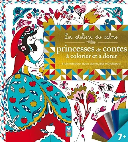 Couverture : Tableau à pailleter princesses