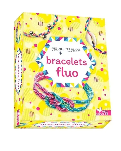 Couverture : Mes bracelets fluo: mini coffret avec accessoires