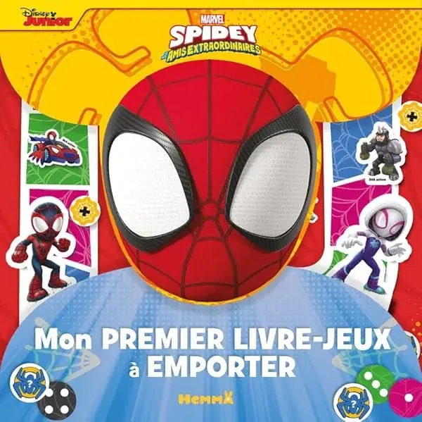 Couverture : Marvel Spidey et ses amis extraordinaires: Mon premier livre-jeux à emporter: Pochette de jeu avec stickers repositionnables: Dès 3 ans