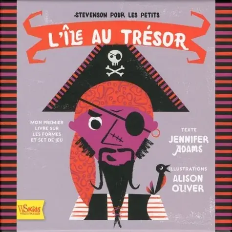 Couverture : Coffret L’île au trésor: Stevenson pour les petits: Mon premier livre sur les formes et set de jeu