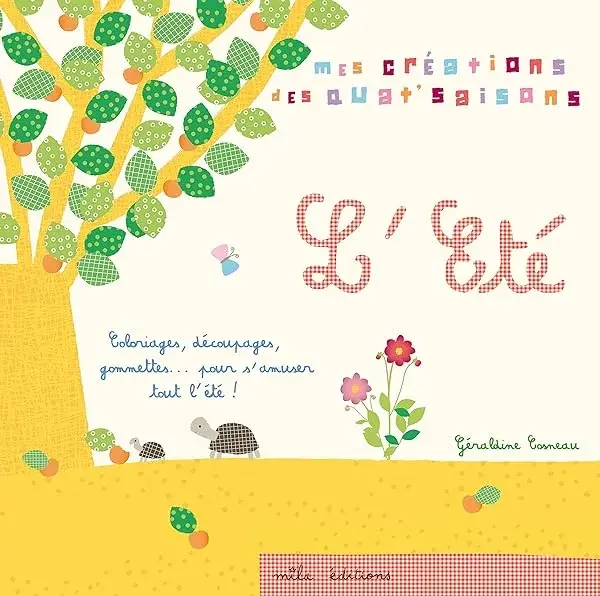 Couverture : Eté: coloriages, découpages, gommettes… pour s'amuser tout l'été !