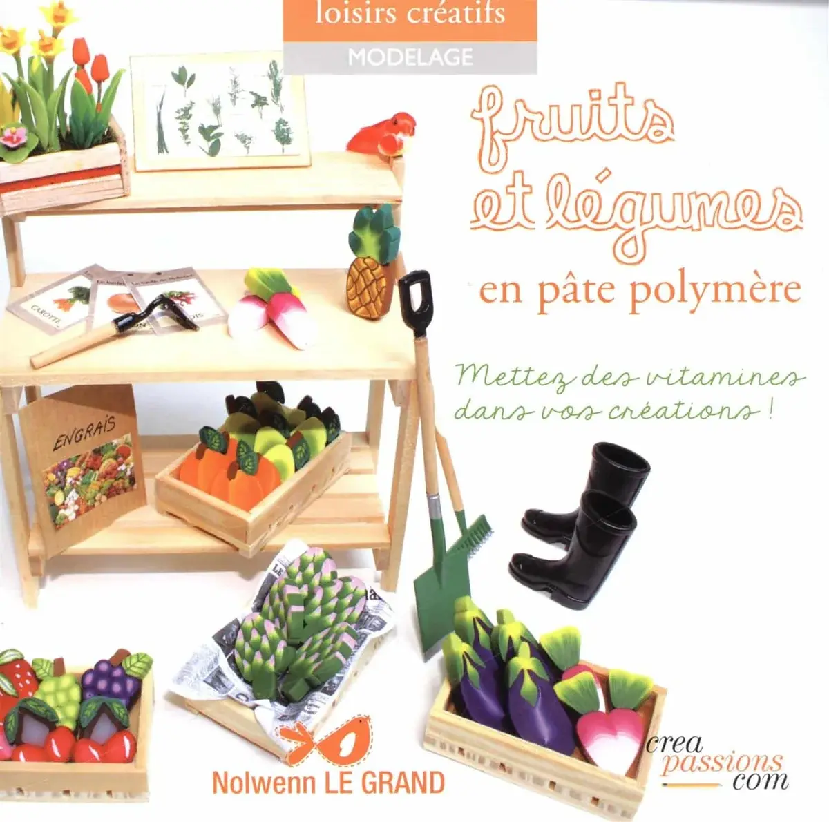 Couverture : Fruits et légumes en pâte polymère