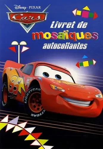 Couverture : Livret de mosaïques autocollantes Cars Quatre Roues
