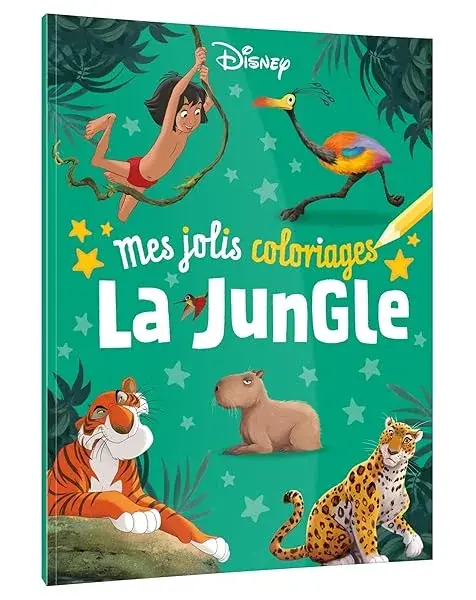 Couverture : DISNEY CLASSIQUES: Mes jolis coloriages: La jungle