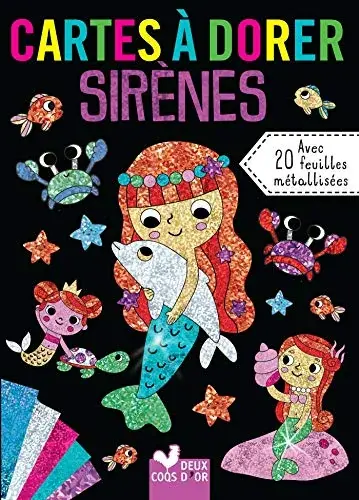 Couverture : Cartes à dorer: Sirènes