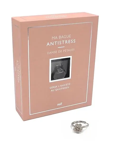 Couverture : Ma bague antistress: Danse de pétales (coffret): Un bijou ajustable, discret et élégant et un livre pour gérer l'anxiété au quotidien
